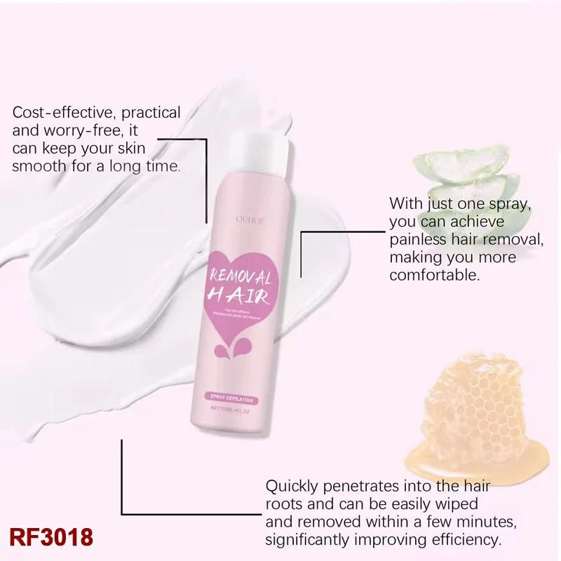OUHOE Hair Removal Spray – 120ml Fast & Gentle Depilatory Spray