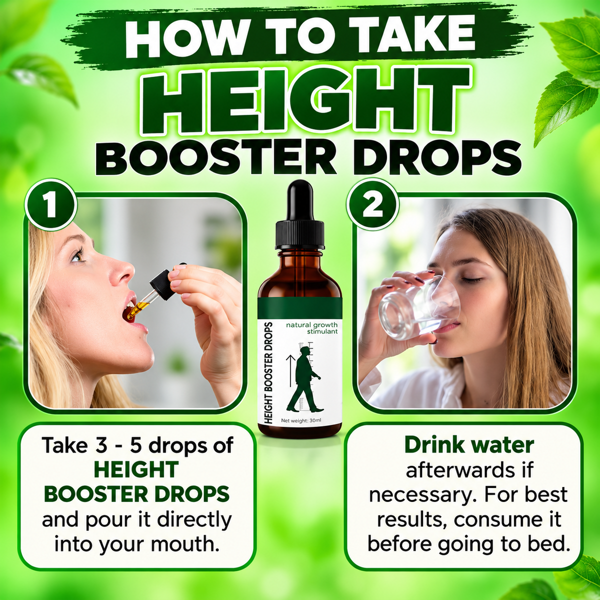 Height Booster Drops – 30ml