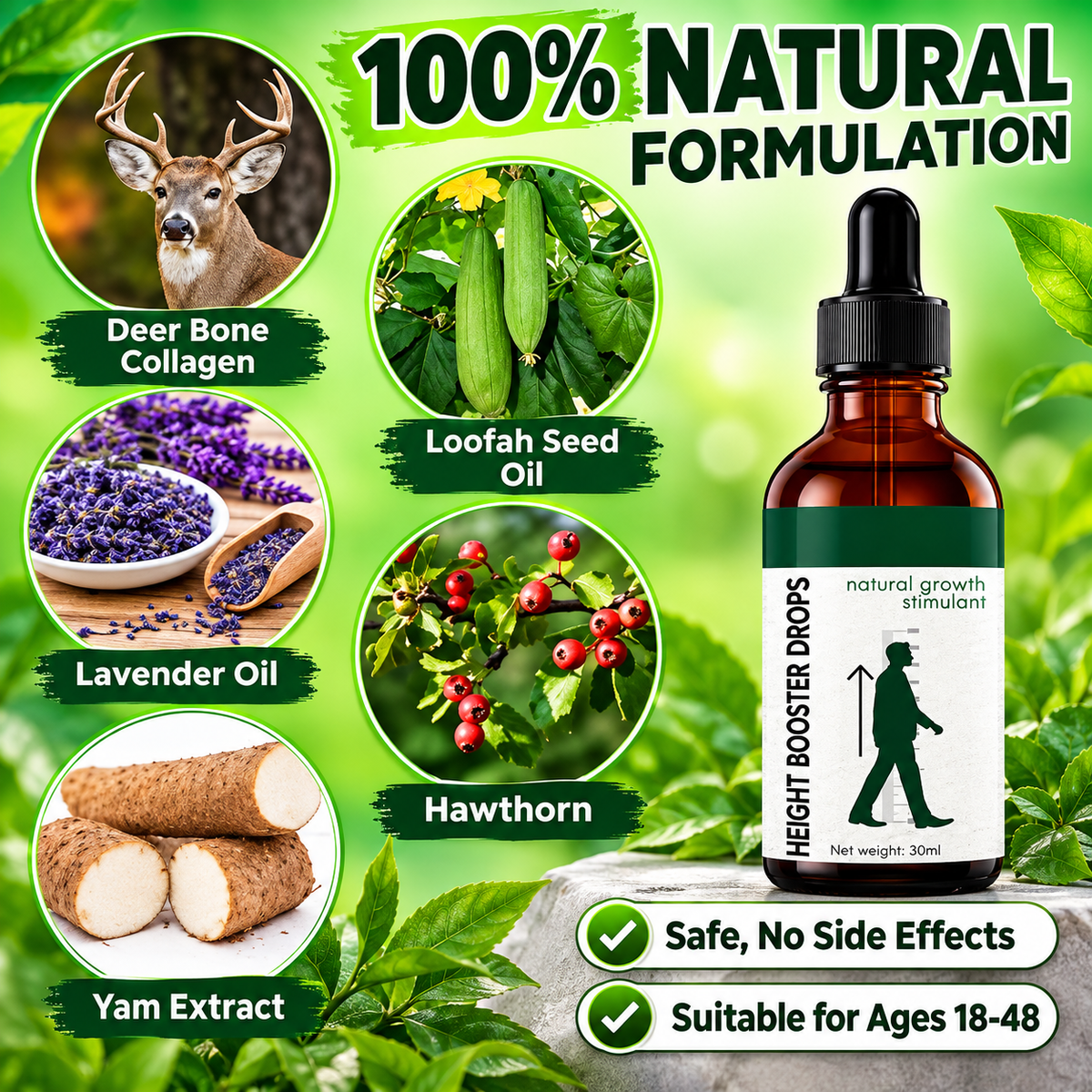 Height Booster Drops – 30ml