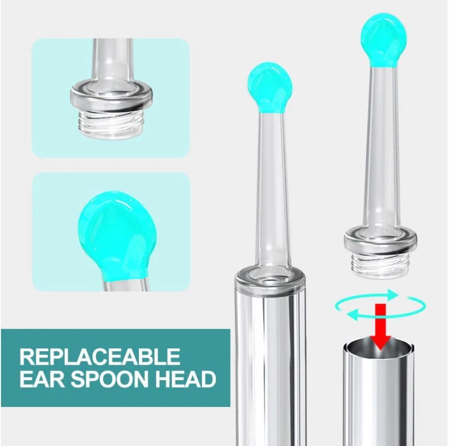 Electric Ear Wax Removal Tool – Gentle Ear Cleaning Device with LED Light
