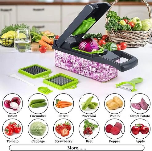Multifunctional Vegetable Chopper, Cutter & Slicer